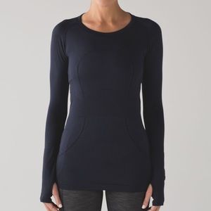 Lululemon Swiftly Tech Long Sleeve Crew navy 6